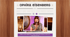 Desktop Screenshot of ophiraeisenberg.com